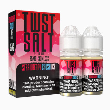 Twist Salts Series E-Liquid x2-30mL | Strawberry Crush Ice with Packaging