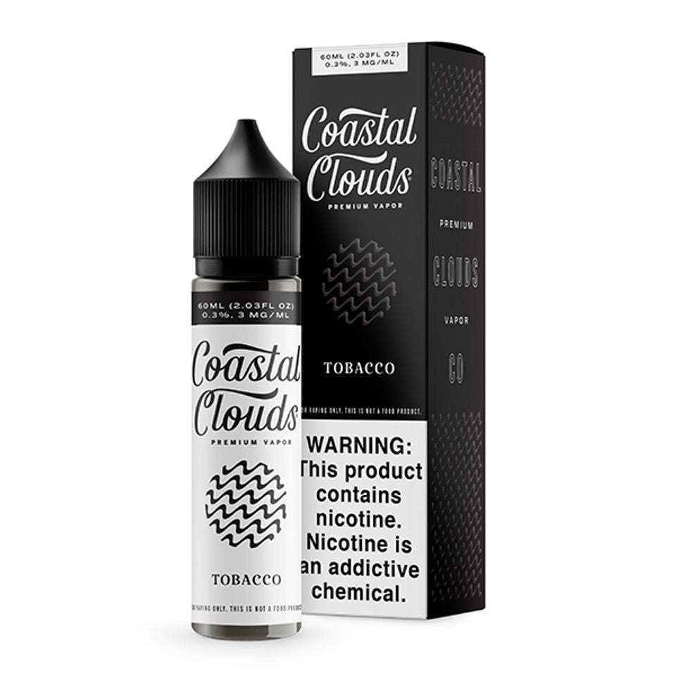 Coastal Clouds E-Liquid | 60mL | Tobacco with packaging