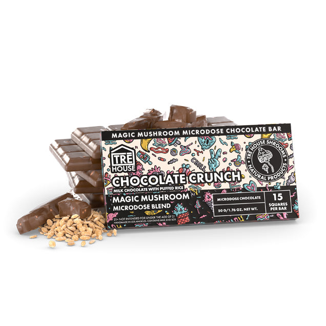 Tre House Microdose Chocolate 10Ct Chocolate Crunch (15 squares per bar)