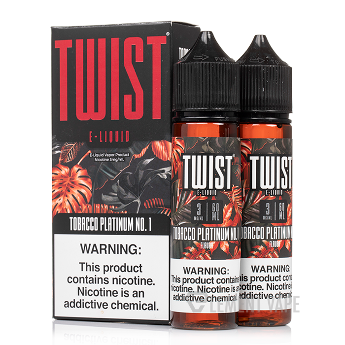 Twist 2 X 60ML Tobacco Platinum No.1 with packaging