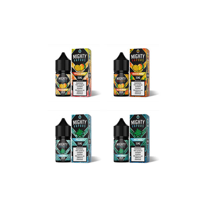 Mighty Vapors Salt Series E-Liquid 30mL (Salt Nic) Group Photo