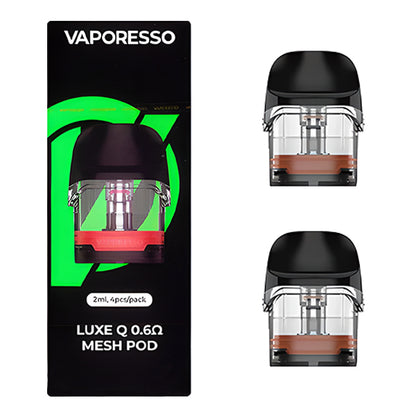 Vaporesso Luxe Q Pod (4-Pack) | 0.6ohm Mesh Pod with Packaging