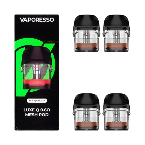 Vaporesso Luxe Q Pod (4-Pack) | 0.6ohms Mesh Pod with Packaging