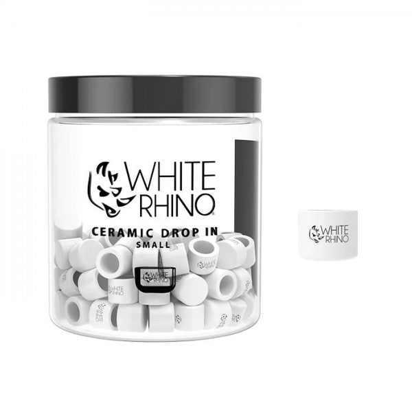 White Rhino Quartz Drop In 50ct Ceramic Small with container