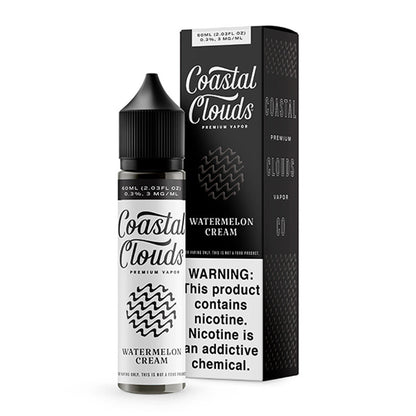 Coastal Clouds E-Liquid | 60mL | Watermelon Cream with packaging