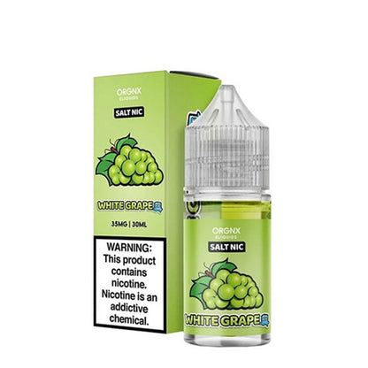 ORGNX Salt Series E-Liquid | 30mL (Salt Nic) White Grape Ice With Packaging