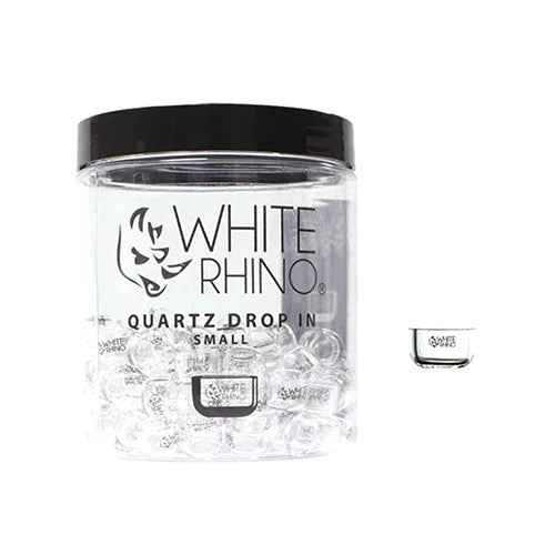 White Rhino Quartz Drop In 50ct Quartz Small with container