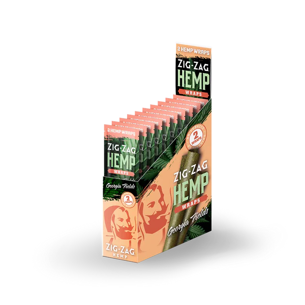 Zig-zag Hemp Wraps 25ct Georgia Fields with packaging