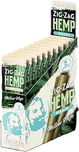 Zig-zag Hemp Wraps 25ct Mellow Haze with packaging
