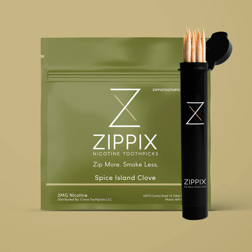 Zippix Toothpicks Clove with packaging