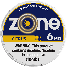 Zone Nicotine Pouches 5ct 1.55oz Citrus 6mg