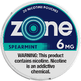 Zone Nicotine Pouches 5ct 1.55oz
Spearmint 6mg