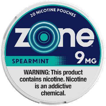 Zone Nicotine Pouches 5ct 1.55oz
Spearmint 9mg