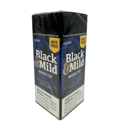 BLACK & MILD WOOD TIP CASINO NICE PRICE 1/25CT