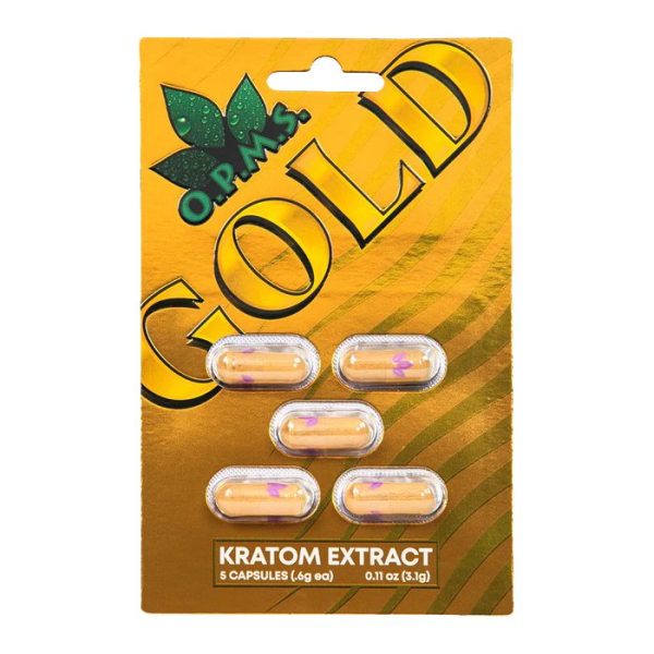 OPMS KRATOM GOLD EXTRACT 5CT SINGLE