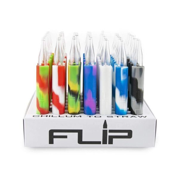 WHITE RHINO FLIP CHILLUM TO STRAW 49PK