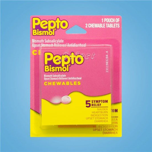 PEPTO BISMOL CHEWABLE SINGL PACK BLISTER