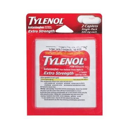 TYLENOL EXTRA STRENGTH SINGLE PACK BLISTER