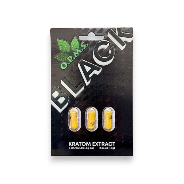 OPMS KRATOM BLACK EXTRACT 3CT SINGLE