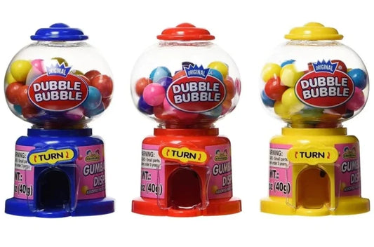 DOUBLE BUBBLE GUMBALL DISPENSER 12CT