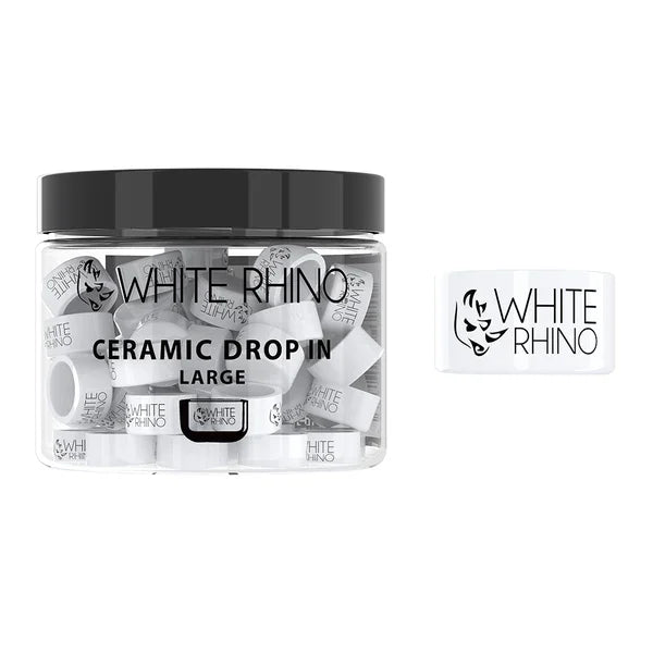 WHITE RHINO CERAMIC DROP IN LARGE 100PCS