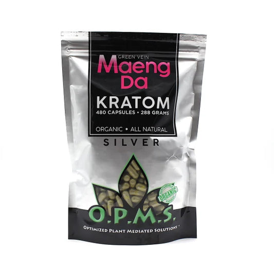 OPMS SILVER GREEN VEIN MAENG DA 288G 480 CAPS