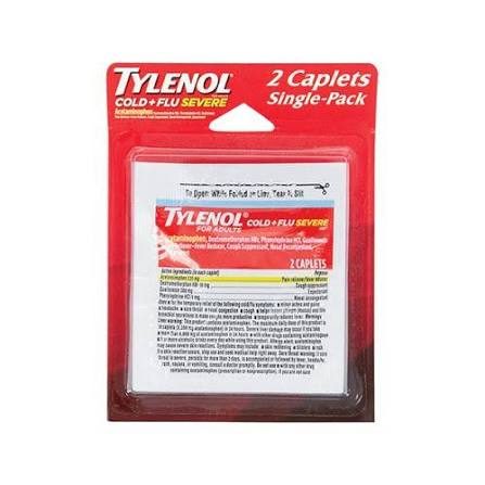 TYLENOL COLD + FLU SEVERE SINGLE PACK BLISTER