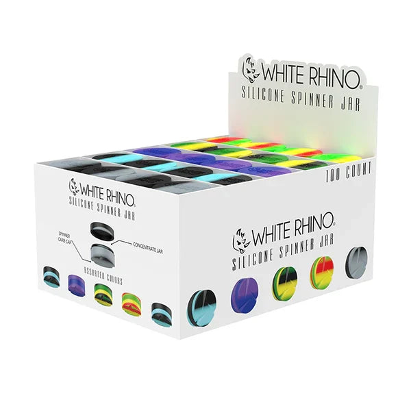 WHITE RHINO SILICONE SPINNER JAR ORIGINAL 100PK