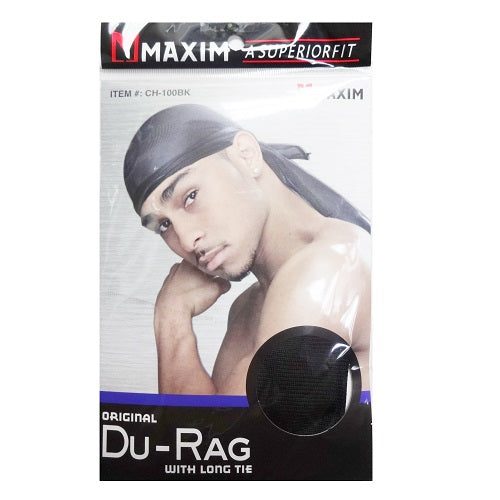MAXIM ORIGINAL DU-RAG WITH LONG TIE 12CT