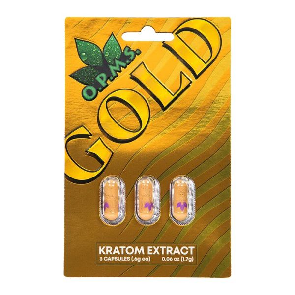 OPMS KRATOM GOLD EXTRACT 3CT SINGLE