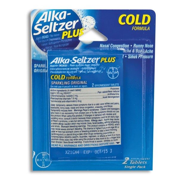ALKA SELTZER SINGLE PACK BLISTER