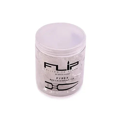 WHITE RHINO FLIP REPLACEMENT PYREX TIPS 49PCS