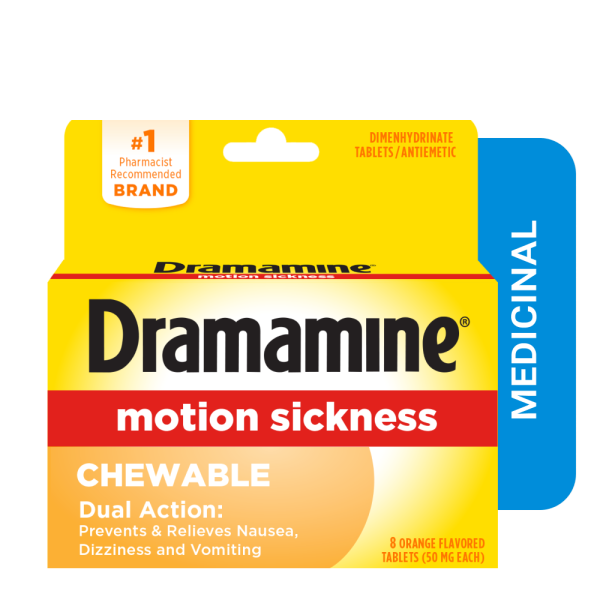 CHEWABLE DRAMAMINE SINGLE PACK BLISTER