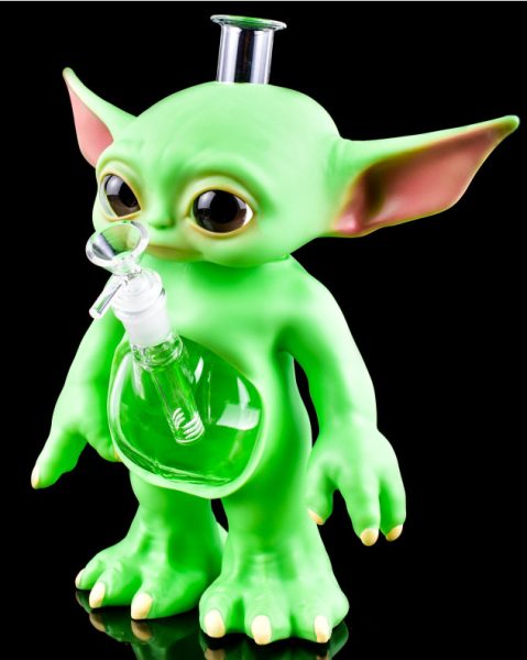 YODA / ALIEN SILICONE WATER PIPE LARGE