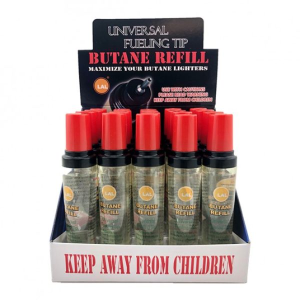 LAL UNIVERSAL FUELING TIP BUTANE REFILL 90-11 20CT