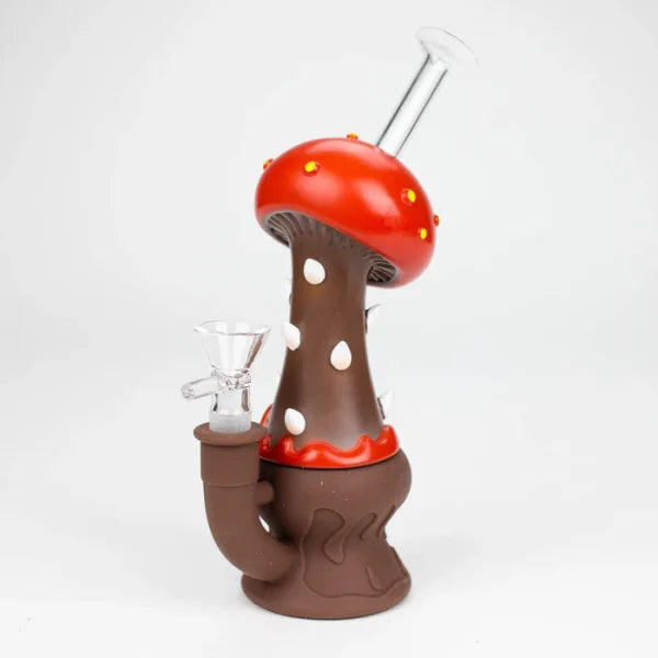 MUSHROOM SILICON WATERPIPE H328