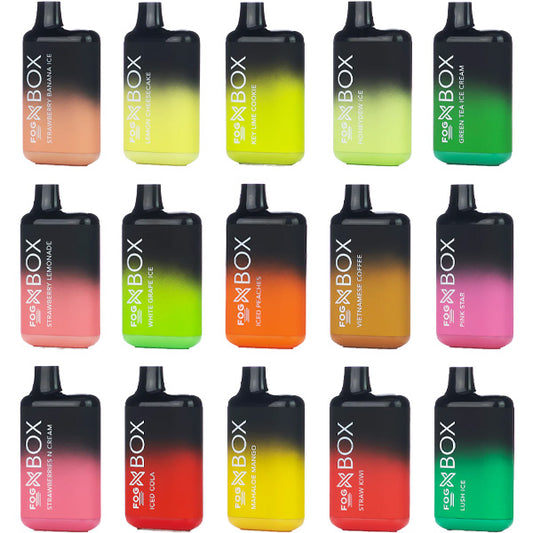 Fog X Box Disposable 6000 Puffs 13mL 50mg | MOQ 10pc Group Photo