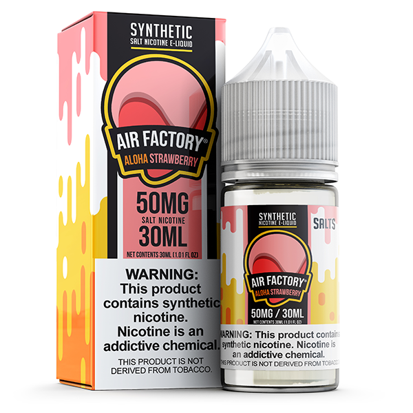 Air Factory TFN Salt Series E-Liquid 30mL (Salt Nic) | Aloha Strawberry with Packaging