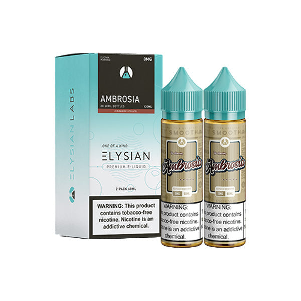 Elysian Series E-Liquid 120mL (Freebase) | Ambrosia with packaging