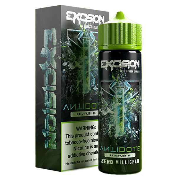 Excision Series E-Liquid 60mL (Freebase) 0mg Antidote Virus with Packaging