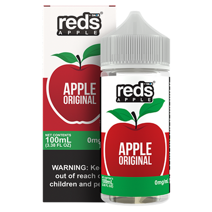 7Daze Reds E-Liquid 100mL (Freebase) | Apple with Packaging
