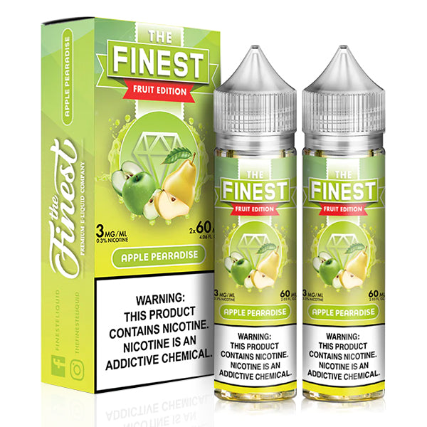 Fruit by Finest E-Liquid x2-60mL Apple Pearadise with packaging