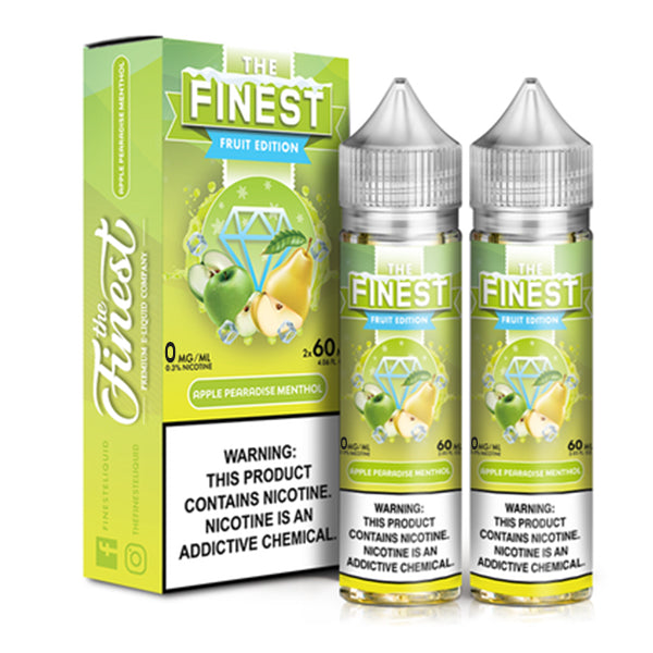 Fruit by Finest E-Liquid x2-60mL Apple pearadise ice with packaging