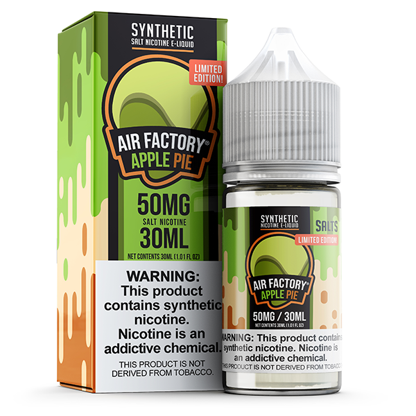 Air Factory TFN Series E-Liquid 100mL (Freebase) | Limited Edition Dutch Apple Apple Pie with packaging