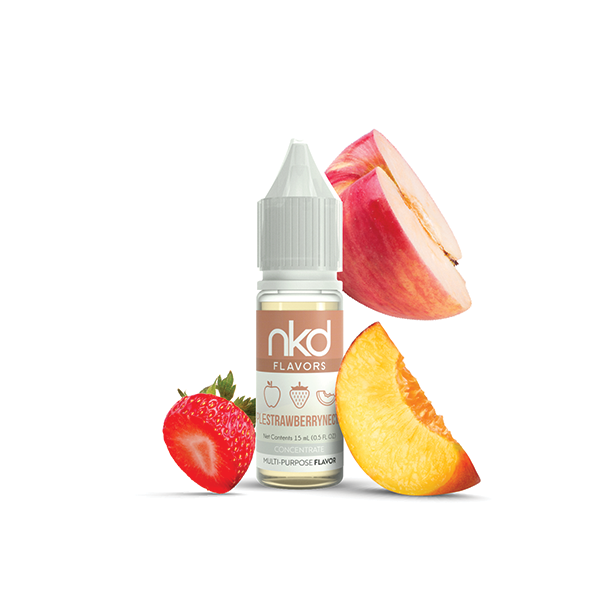 NKD Flavor Concentrate 15mL Apple Strawberry nectarine bottle