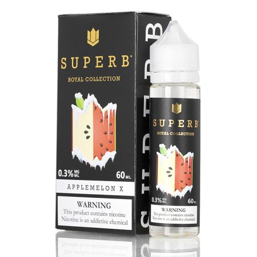 Superb Liquids Collection 60mL Royal Applemelon X with Packaging
