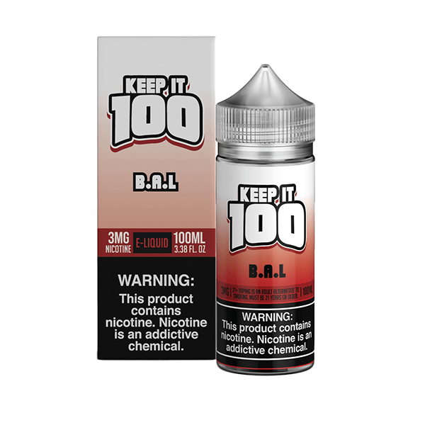 Keep It 100 TFN Series E-Liquid 6mg | 100mL (Freebase) BAL with Packaging