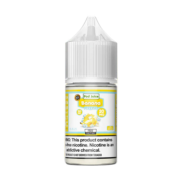 Pod Juice Salt Series E-Liquid 30mL Banana Freeze bottle