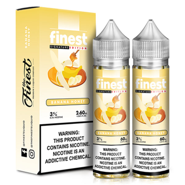 Signature Edition by Finest E-Liquid x2-60ml Banana Honey with packaging
