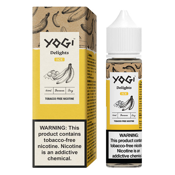 Yogi Delights TFN Series E-Liquid 60mL | 0mg Banana Ice with packaging